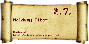 Moldvay Tibor névjegykártya